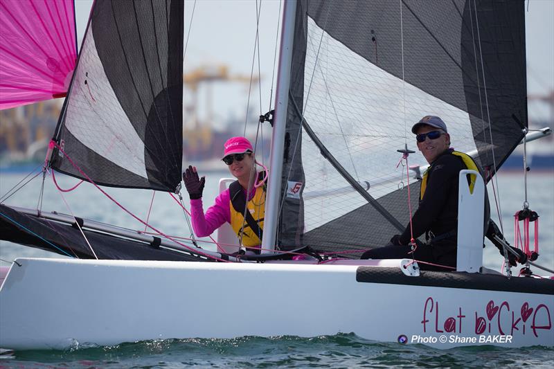 Top Gun Catamaran Regatta at Kurnell Catamaran Club, Botany Bay, Sydney photo copyright Shane Baker taken at Kurnell Catamaran Club and featuring the Formula 18 class