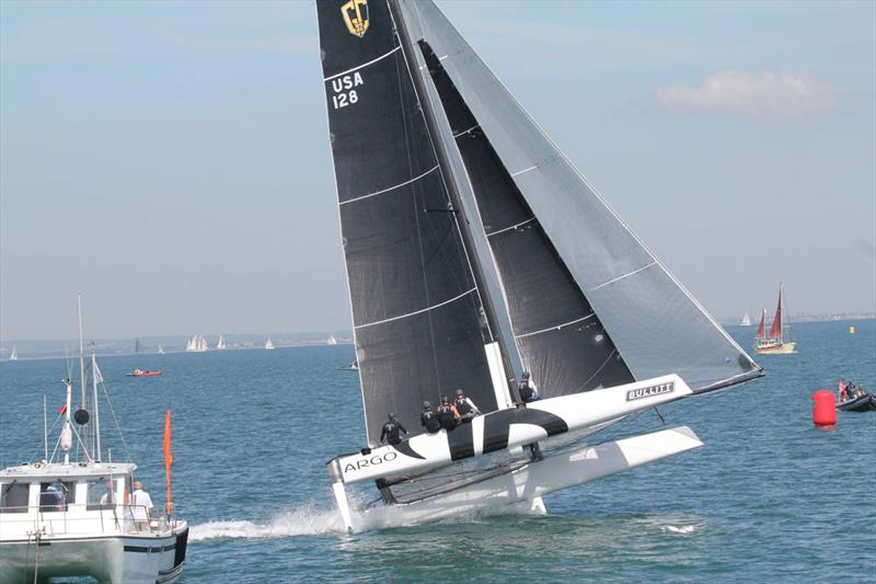 Bullitt GC32 Racing Tour at Cowes photo copyright Gordon Upton taken at  and featuring the  class