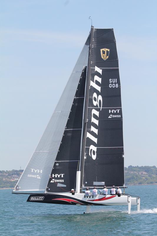 Bullitt GC32 Racing Tour at Cowes photo copyright Gordon Upton taken at  and featuring the  class