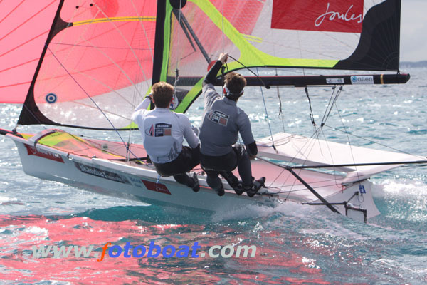 Dylan Fletcher and Alain Sign sailing at the Princess Sofia Regatta heads the Fotoboat Calendar Competition poll at the moment photo copyright www.fotoboat.com taken at  and featuring the Fotoboat class