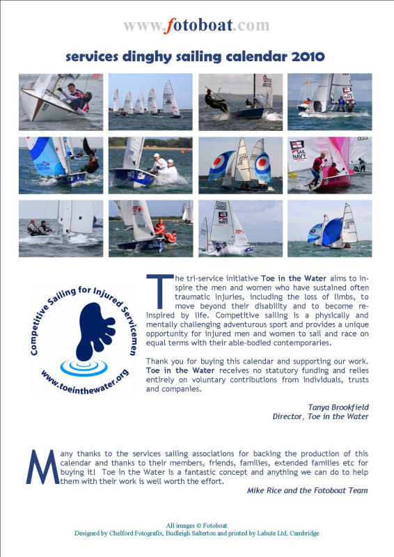 Fotoboat Services Dinghy Sailing Calendar photo copyright www.fotoboat.com taken at  and featuring the Fotoboat class