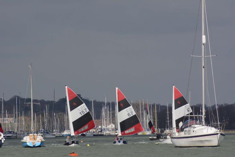 2015 Hamble River Warming Pans photo copyright Trevor Pountain taken at Hamble River Sailing Club and featuring the Foxer class