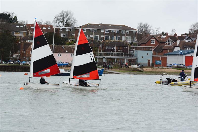 The 55th Annual Warming Pans at Hamble photo copyright Trevor Pountain taken at Hamble River Sailing Club and featuring the Foxer class