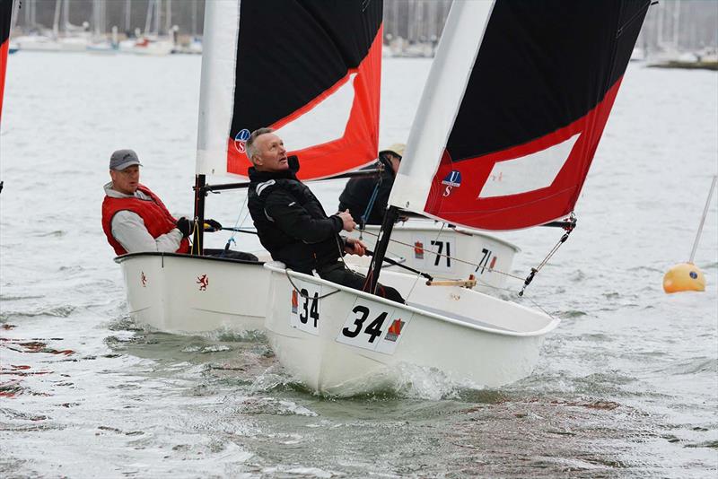 Hamble Warming Pan photo copyright Trevor Pountain taken at Hamble River Sailing Club and featuring the Foxer class