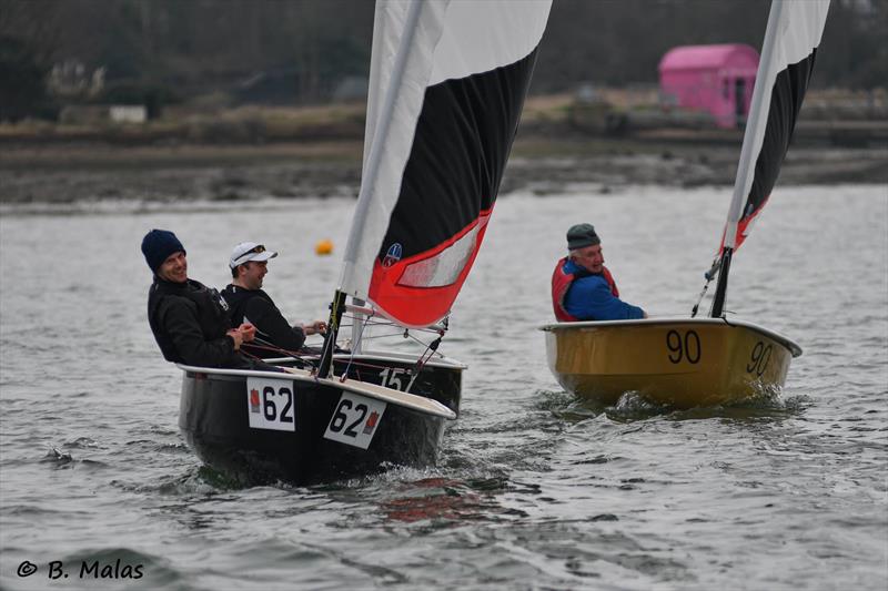 56th Hamble Warming Pan photo copyright Bertrand Malas taken at Hamble River Sailing Club and featuring the Foxer class