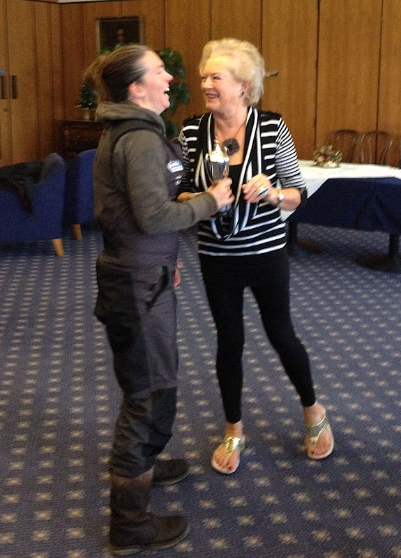 Libby Greenhalgh wins the Foxer Boxing Day Pursuit Race photo copyright Louay Habib & Leslie Greenhalgh taken at Royal Southern Yacht Club and featuring the Foxer class