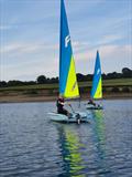 Molly Kelly overtook Jacob Chambers to take 1st place in the second race of the Wimbleball Lake Staff Fusion Regatta © Maddy Shaw