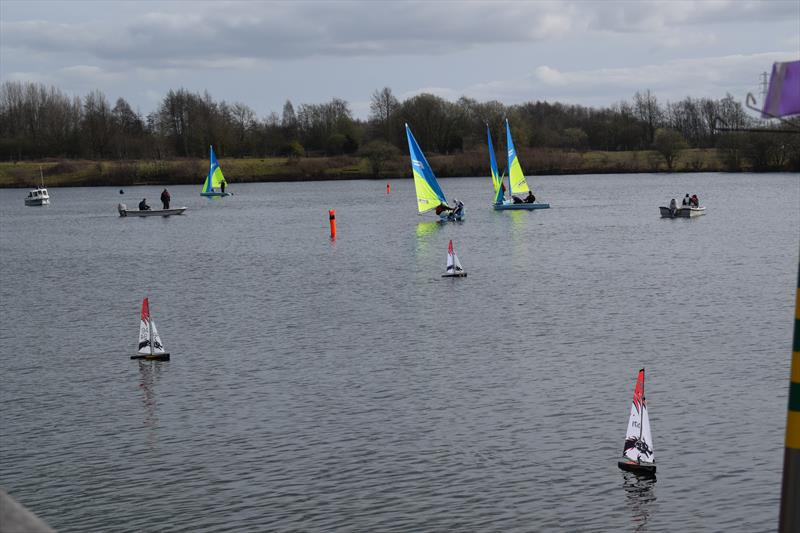 Fleets on the water at Ripon Sailing Club photo copyright Ripon SC taken at Ripon Sailing Club and featuring the Fusion class