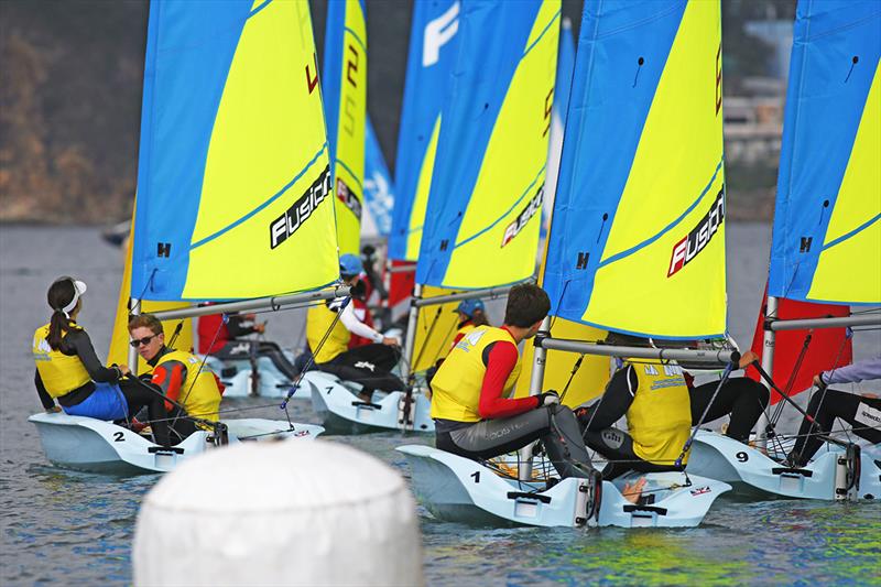 2019 Boase Cohen & Collins Inter-School Sailing Festival photo copyright RHKYC / Guy Nowell taken at Royal Hong Kong Yacht Club and featuring the Fusion class