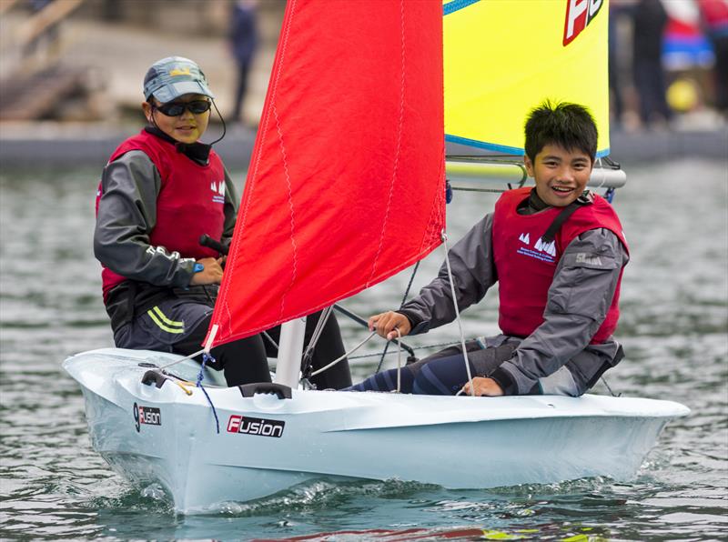 Boase Cohen & Collins Interschool Sailing Festival 2019 photo copyright RHKYC / Guy Nowell taken at Royal Hong Kong Yacht Club and featuring the Fusion class