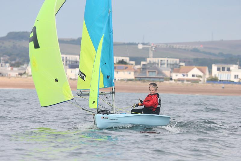West Sussex Schools & Youth Sailing Association Regatta photo copyright Warwick Baker / www.warwickpics.com taken at Shoreham Sailing Club and featuring the Fusion class