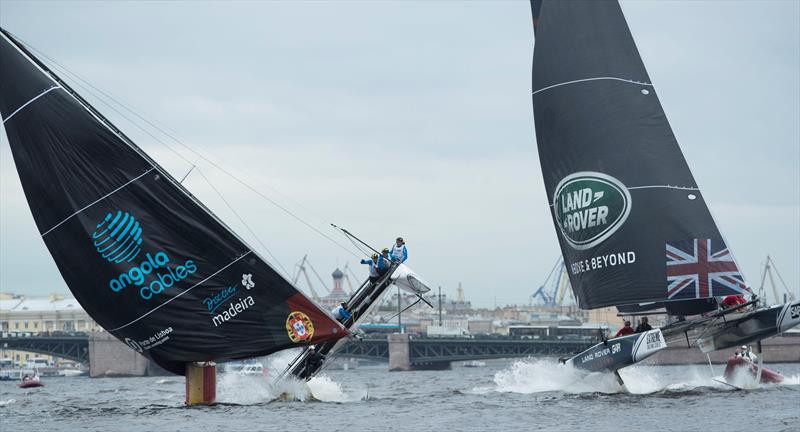 Sail Portugal - Visit Madeira and Land Rover BAR Academy on day 1 of  Extreme Sailing Series™ Act 5, St Petersburg photo copyright Lloyd Images taken at  and featuring the GC32 class