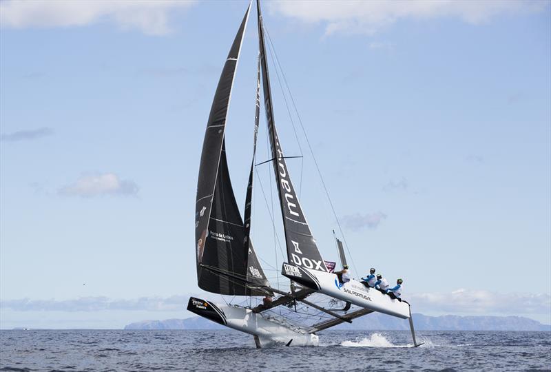 Sail Portugal - Visit Madeira stayed consistent on their home waters on day 3 of Extreme Sailing Series™ Act 6, Madeira Islands photo copyright Lloyd Images taken at  and featuring the GC32 class