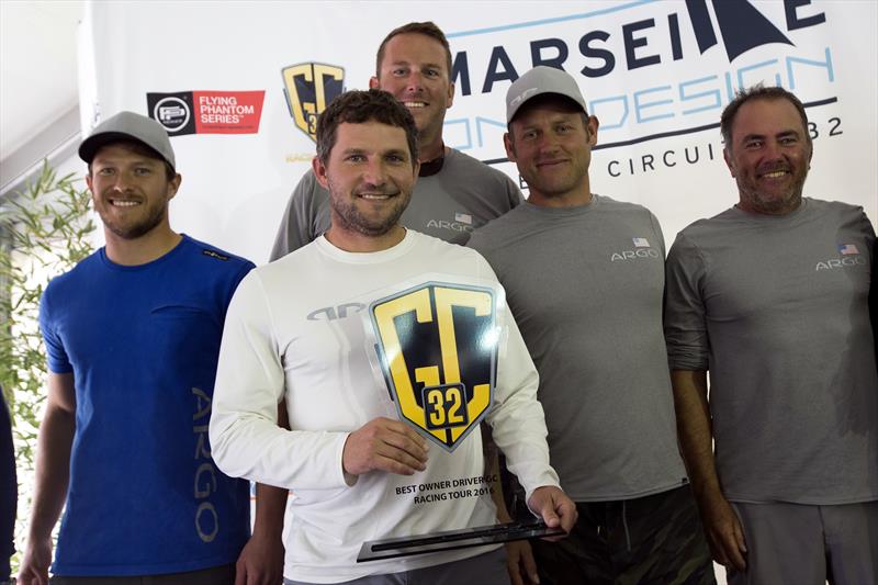 Jason Carroll with his owner-driver championship winning Argo crew at the GC32 Racing Tour at the Marseille One Design - photo © Sander van der Borch / GC32 Racing Tour