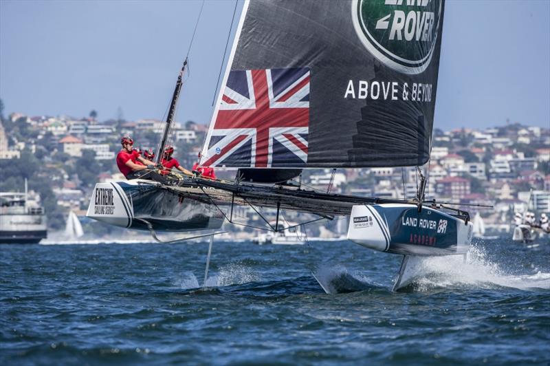 Land Rover BAR Academy during Extreme Sailing Series 2016, Act 8 Sydney - photo © Jesus Renedo / Lloyd Images