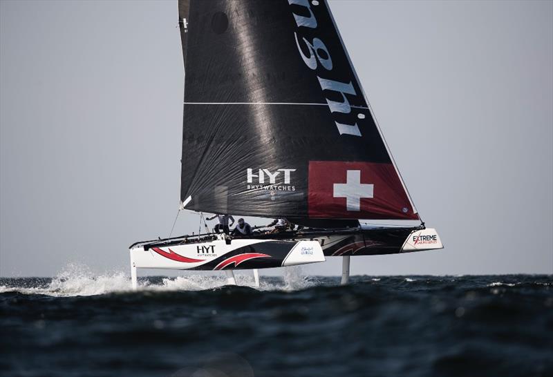 2017 Extreme Sailing Series™ Act 1, Muscat day 1 photo copyright Lloyd Images taken at Oman Sail and featuring the GC32 class