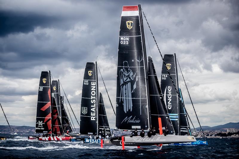 Rich Mason sailing with Yacht Club de Monaco's GC32 team 'Malizia' photo copyright MCH Photography taken at Yacht Club de Monaco and featuring the GC32 class