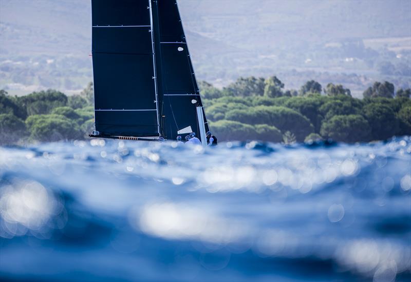 'Boat disappearing' waves were a feature of the racing on day 1 of the GC32 Racing Tour Orezza Corsica Cup - photo © Jesus Renedo / GC32 Racing Tour
