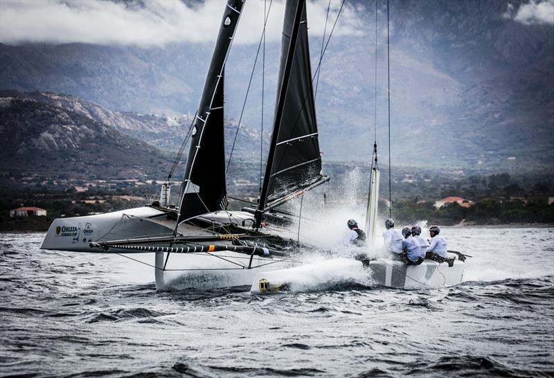 Jason Carroll's Argo, winner of the ANONIMO Speed Challenge at the GC32 Racing Tour Orezza Corsica Cup photo copyright Jesus Renedo / GC32 Racing Tour taken at  and featuring the GC32 class