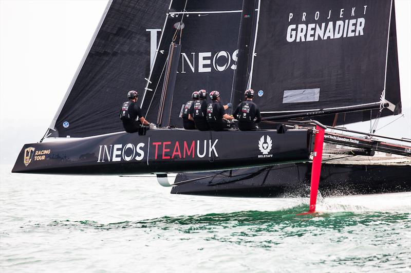 INEOS TEAM UK at pace photo copyright Harry Kenney-Herbert / INEOS TEAM UK taken at  and featuring the GC32 class