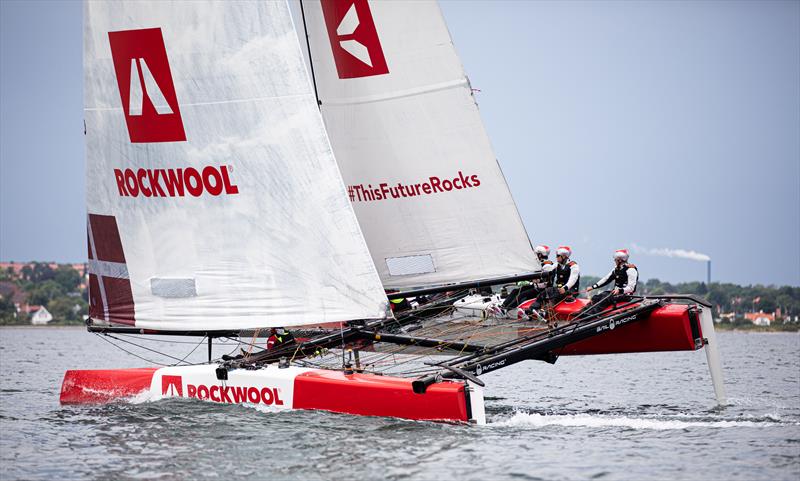 Team ROCKWOOL Racing hits Danish waters for the first time photo copyright Brian Carlin / ROCKWOOL taken at Sailing Aarhus and featuring the GC32 class