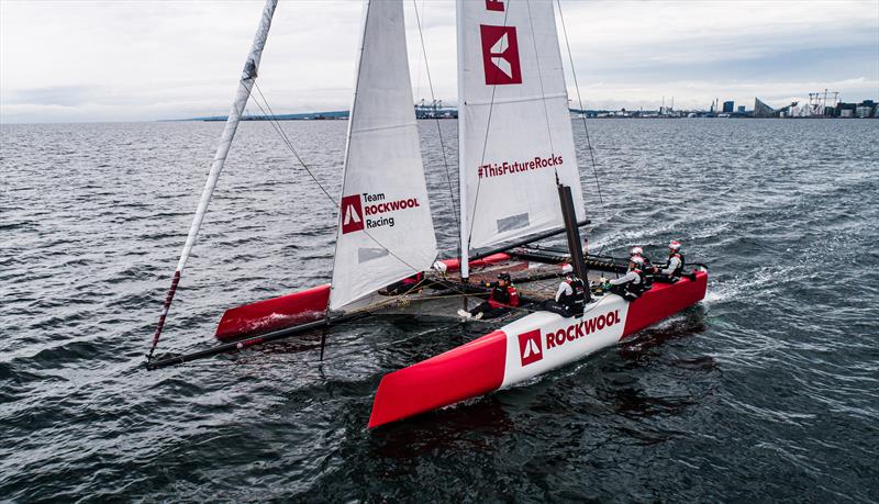 Team ROCKWOOL Racing hits Danish waters for the first time photo copyright Brian Carlin / ROCKWOOL taken at Sailing Aarhus and featuring the GC32 class