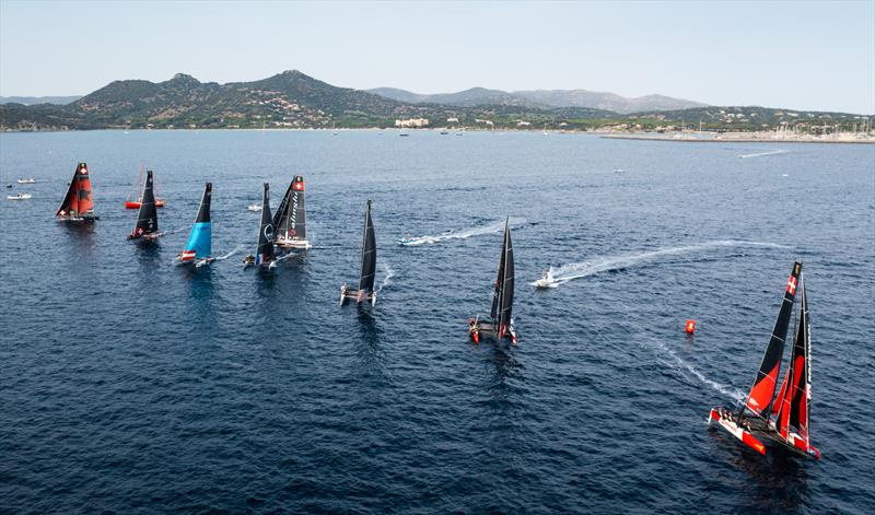 Upwind starts have been the order of the day so far at the GC32 World Championship 2021 photo copyright Sailing Energy / GC32 Racing Tour taken at  and featuring the GC32 class