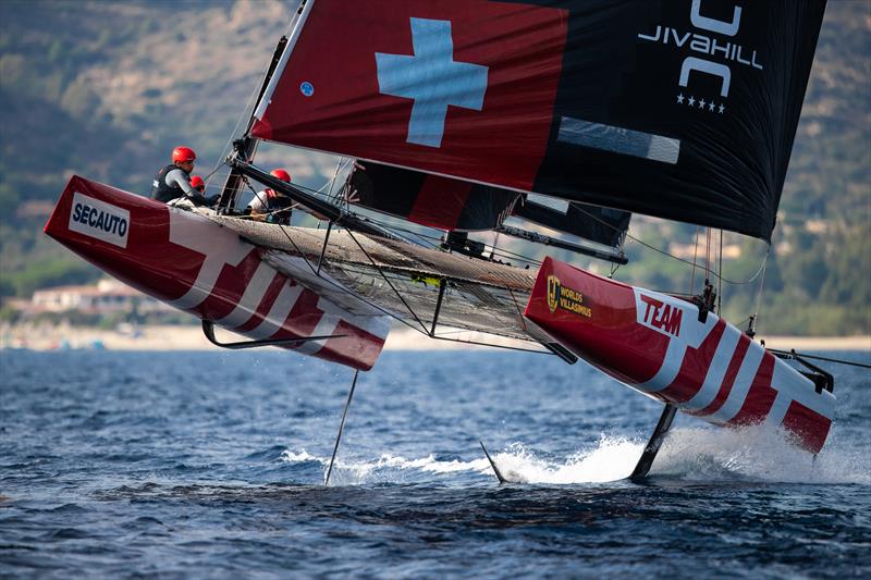 Team Tilt won the final race on day 2 of the GC32 World Championship 2021 - photo © Sailing Energy / GC32 Racing Tour