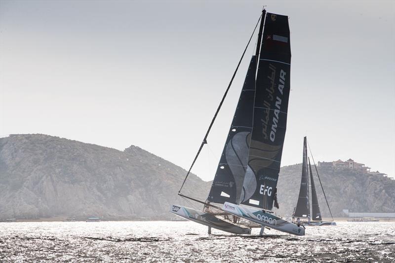 Oman Air secured three podium positions on the penultimate day's racing of Extreme Sailing Series™Act 8, Los Cabos, presented by SAP photo copyright Lloyd Images taken at  and featuring the GC32 class