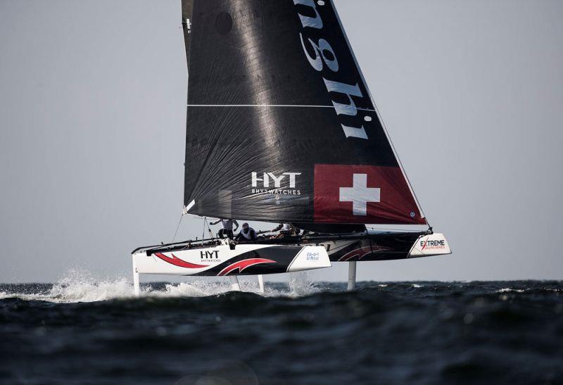 Extreme Sailing Series Act 1, Muscat 2017 - Day one - Alinghi photo copyright Lloyd Images taken at  and featuring the GC32 class