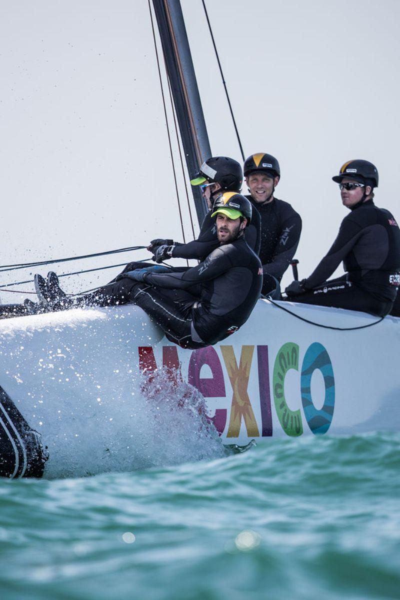 Extreme Sailing Series Act 1, Muscat - day four - Team México photo copyright Lloyd Images taken at  and featuring the GC32 class