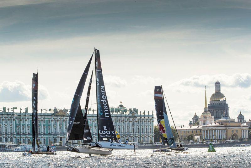 Act 5, Extreme Sailing Series Saint Petersburg 2016 - Day 3 photo copyright Lloyd Images taken at  and featuring the GC32 class
