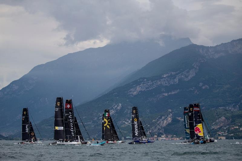 A bucket list place to sail, Lake Garda is nestled within the southern Dolomites photo copyright Pedro Martinez / GC32 World Championship taken at Fraglia Vela Riva and featuring the GC32 class
