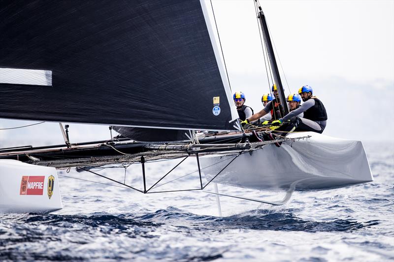 Erik Maris and Zoulou set a new record time in the ANONIMO Speed Challenge on day 3 of the GC32 Racing Tour at the 37 Copa del Rey MAPFRE photo copyright Sailing Energy / GC32 Racing Tour taken at Real Club Náutico de Palma and featuring the GC32 class