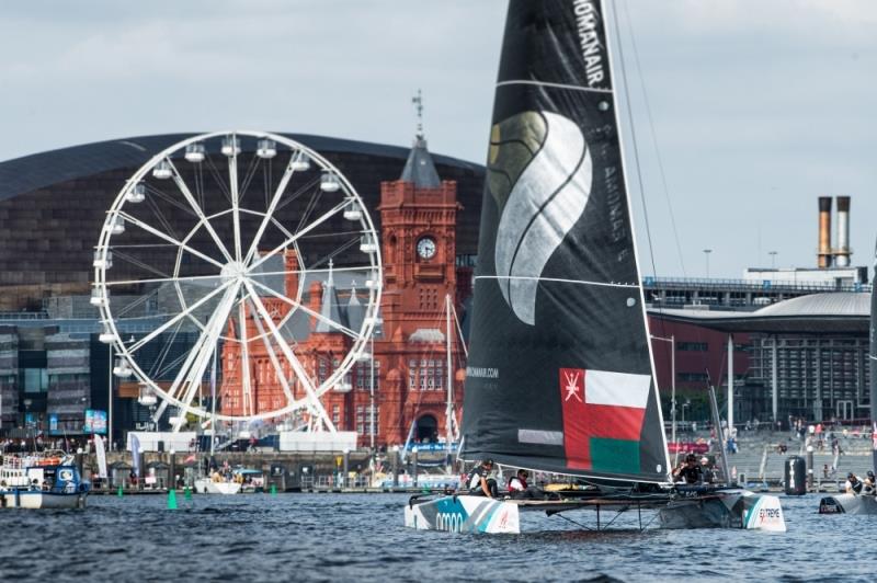 2017 Extreme Sailing Series - Act 6 - Day 1 - Cardiff photo copyright Vincent Curutchet taken at  and featuring the GC32 class