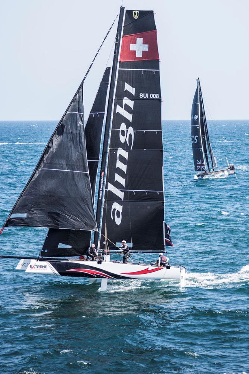 Extreme Sailing Series™ - Barcelona 2018 - Alinghi photo copyright Lloyd Images taken at  and featuring the GC32 class