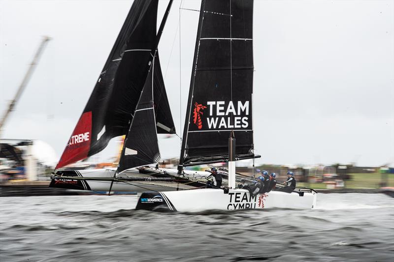 Extreme Sailing Series™ Cardiff 2018 - day two - Team Wales photo copyright Vincent Curutchet / Lloyd Images taken at  and featuring the GC32 class