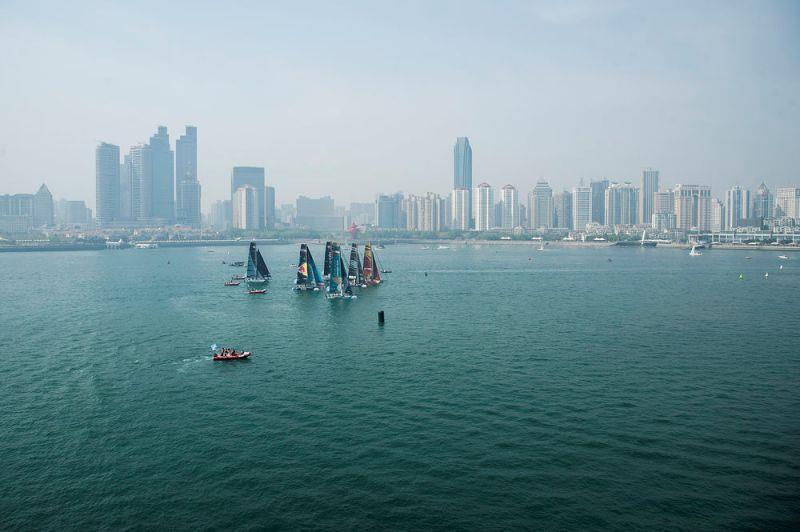 Extreme Sailing Series Qingdao 2017 - GC32 Fleet photo copyright Xaume Olleros / OC Sport taken at  and featuring the GC32 class