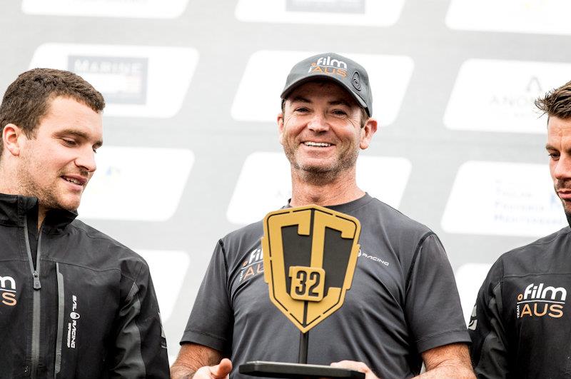 Happy man - .film Racing's Simon Delzoppo, third overall in Toulon and top Owner-Driver at the GC32 TPM Med Cup - photo © Sailing Energy / GC32 Racing Tour