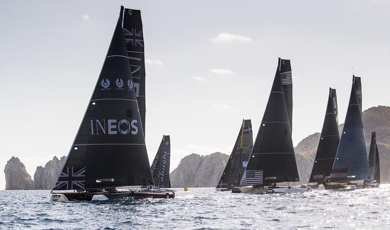 2018 Extreme Sailing Series™ Los Cabos -Day one - Fleet photo copyright Lloyd Image taken at  and featuring the GC32 class