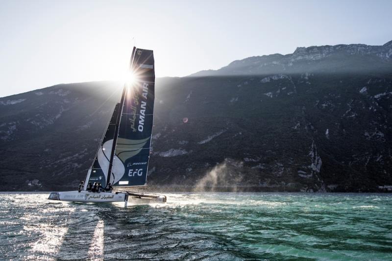 Team Oman Air racing at the GC32 2018 World Championships photo copyright Lloyd Images taken at  and featuring the GC32 class