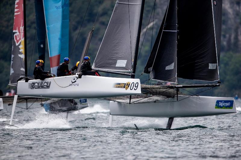 Erik Maris' Zoulou at speed - GC32 World Championship - photo © Pedro Martinez / GC32 World Championship