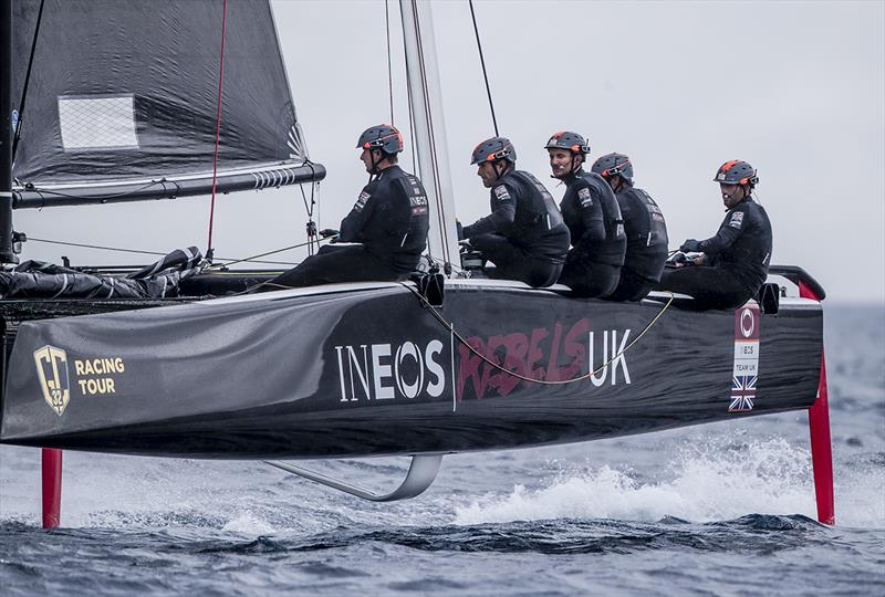 Sir Ben Ainslie and the INEOS Rebels UK team were on top form today - GC32 Racing Tour - Villasimius Cup  photo copyright Sailing Energy / GC32 Racing Tour taken at  and featuring the GC32 class
