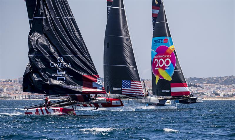 Ben Ainslie's INEOS Team UK did well to claim race three - GC32 World Championship 2019 photo copyright Jesus Renedo / Sailing Energy / GC32 Racing Tour taken at  and featuring the GC32 class