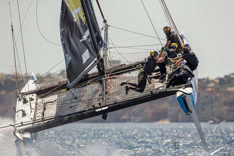 Wild ride on Red Bull Sailing Team - GC32 World Championship 2019 photo copyright Jesus Renedo / Sailing Energy / GC32 Racing Tour taken at  and featuring the GC32 class