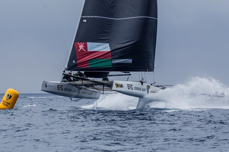 Oman Air was winner of this season's first event in Villasimius, Sardinia. - photo © Sailing Energy / GC32 Racing Tour