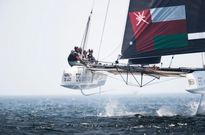 Team Oman Air at GC32 World Championships 2019 photo copyright Lloyd Images taken at  and featuring the GC32 class