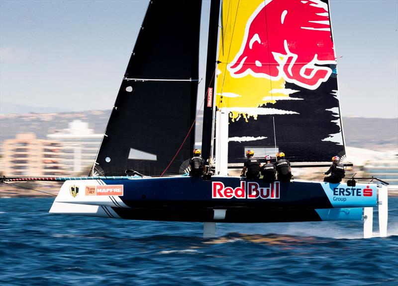 Tornado two time Olympic gold medallists Roman Hagara and Hans-Peter Steinacher are campaigning Red Bull Sailing Team this week. - photo © Sailing Energy / GC32 Racing Tour