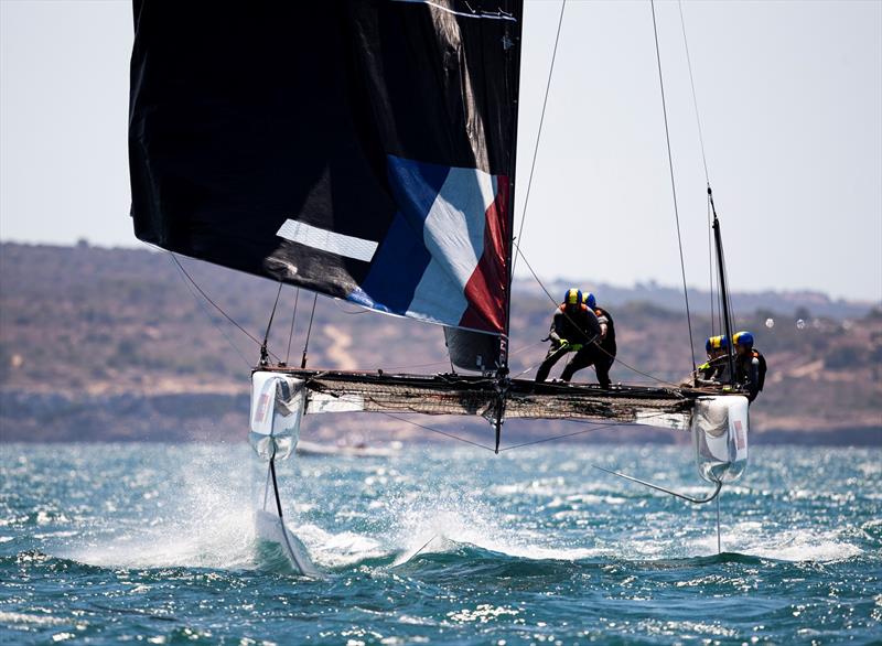 Zoulou is helmed by French owner-driver Erik Maris. - 38 Copa del Rey MAPFRE - photo © Sailing Energy / GC32 Racing Tour
