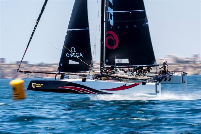 Alinghi returns as defending champion of the last Extreme Sailing Series event held in Muscat - GC32 World Championship photo copyright Jesus Renedo / Sailing Energy / GC32 Racing Tour taken at  and featuring the GC32 class